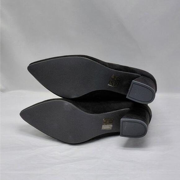 Perphy Womens Ankle Boots Size 8 Black Suede Lace Up Block Heel Goth Witchy NWT - Picture 11 of 11